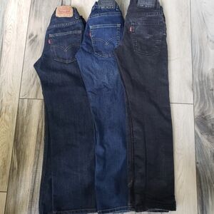 Levis jeans boys size 10 (lot of 3)